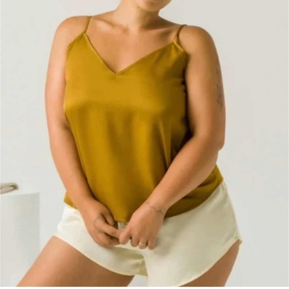Ettitude Sateen Cami Chamomile Size XS bamboo New in Box - Picture 2 of 12